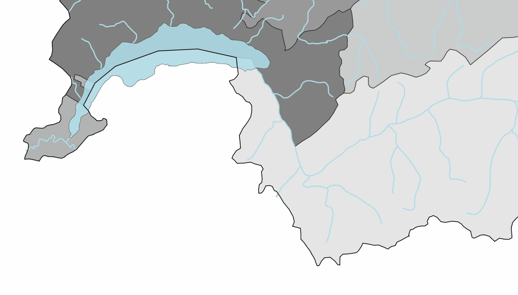 Carte du canton du Valais — clubs partenaires Tennis Pass